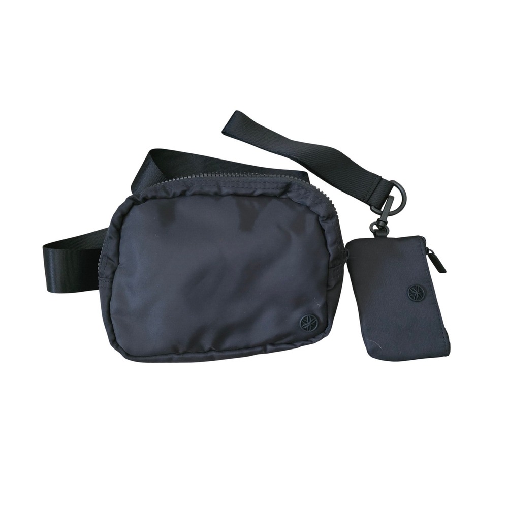 Gaiam Black Nylon bag with matching wallet